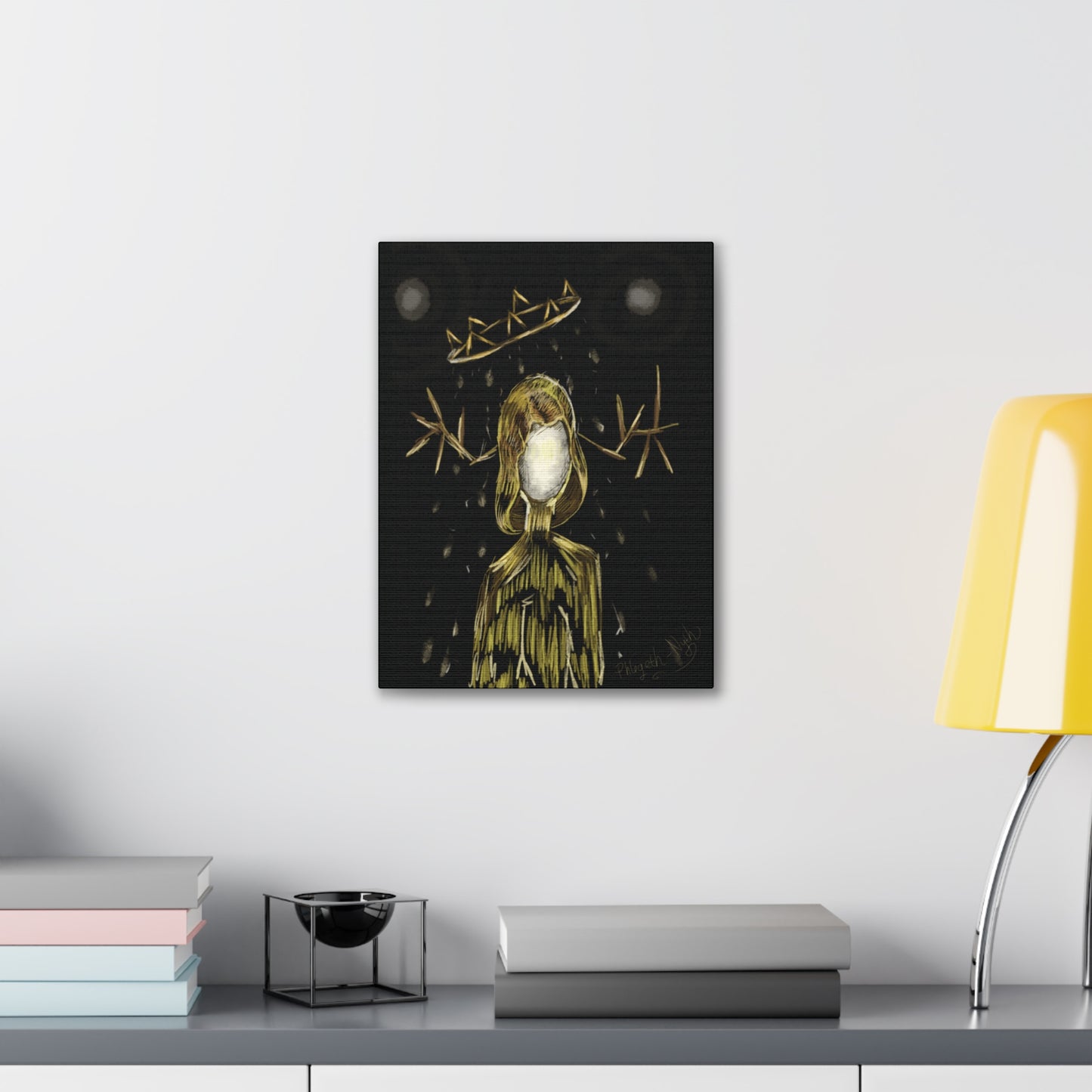 King in Yellow  Stretched Canvas Wall Art