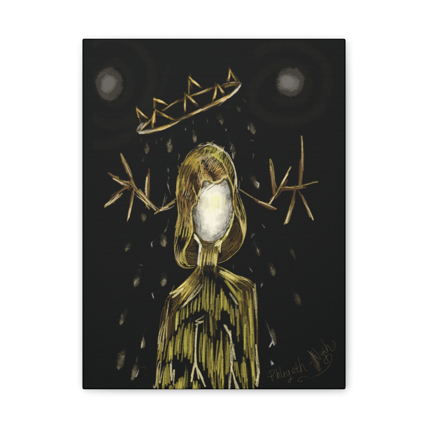 King in Yellow  Stretched Canvas Wall Art