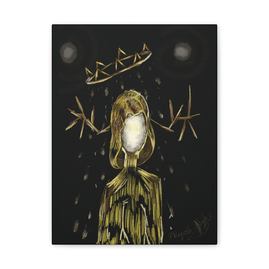 King in Yellow  Stretched Canvas Wall Art